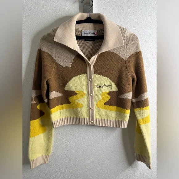 HOUSE OF SUNNYTHE DUNES TRIPPER CARDIGAN Sz 4